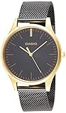 CASIO COLLECTION RETRO Unisex Erwachsene Armbanduhr Analog Quarz Edelstahl LTP-E140GB-1AEF