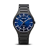 BERING Herren Uhr Quarz Movement - Titanium Collection mit Titan und Saphirglas*