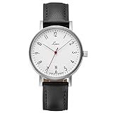 Laco Classics Halle 38 Armbanduhr - Made in Germany – 38 mm Ø Automatikuhr mit Lederarmband - Einzigartige Qualität*