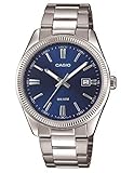 Casio Herren-Armbanduhr MTP-1302PD-2AVEF, Silber/Blau*