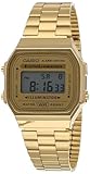 Casio Collection Unisex Retro Armbanduhr A168WG-9EF, Gold/Gold/Grau, Einheitsgröße*