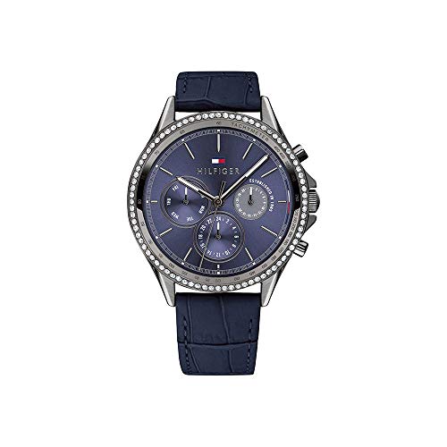 Dreiteilige Uhr mit blauem Armband