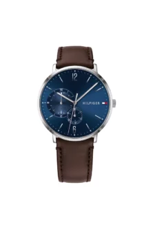 Tommy Hilfiger Multi Zifferblatt Quarz Uhr für Herren mit Leder- oder Edelsthalarmband